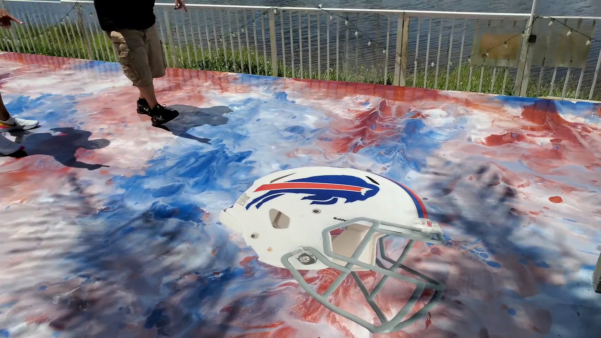 Buffalo Bills Epoxy Floor! on Vimeo