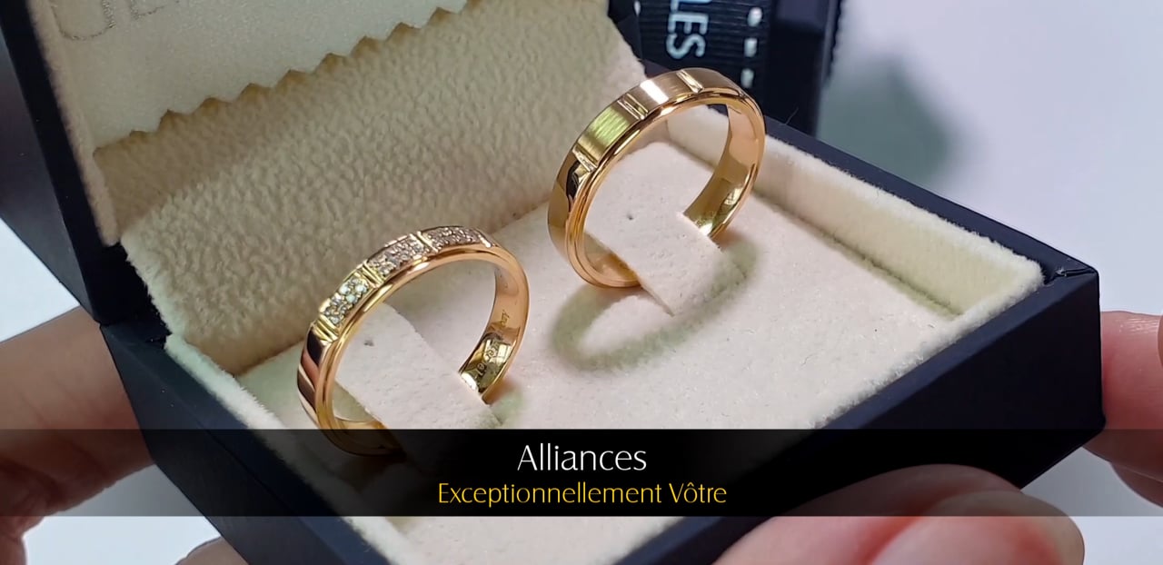 Fedi Nuziali Exceptionnellement Vôtre - Oro Giallo & Diamanti | Gemperles