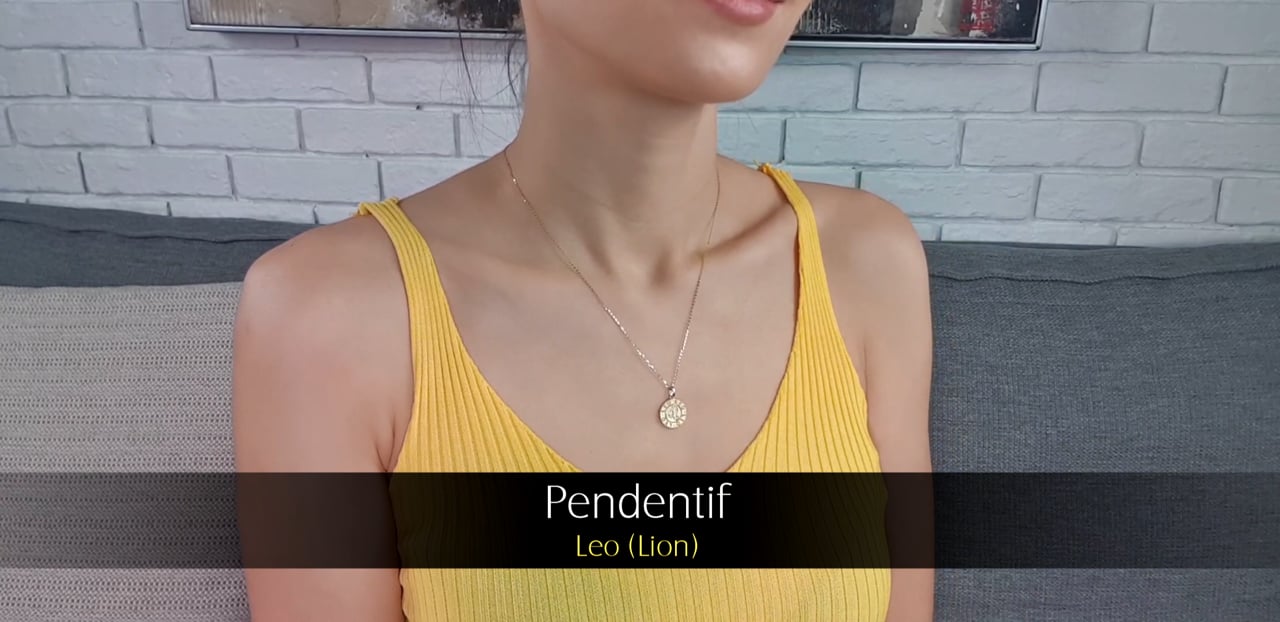 Ciondolo Leo - Oro Giallo & Diamanti | Gemperles