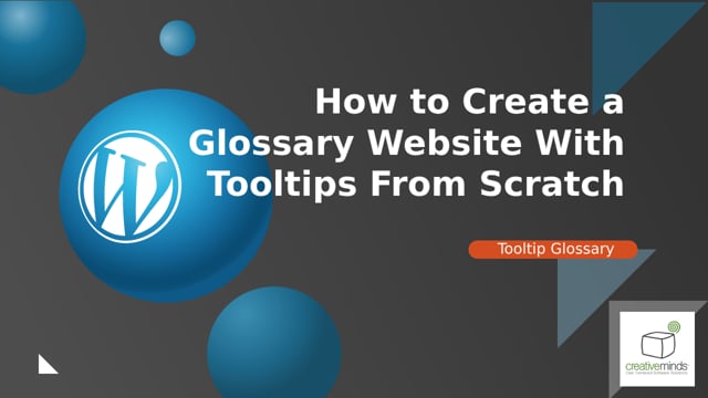 How to Create a Glossary Website With Tooltips From Scratch