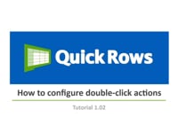 How to configure double-click actions