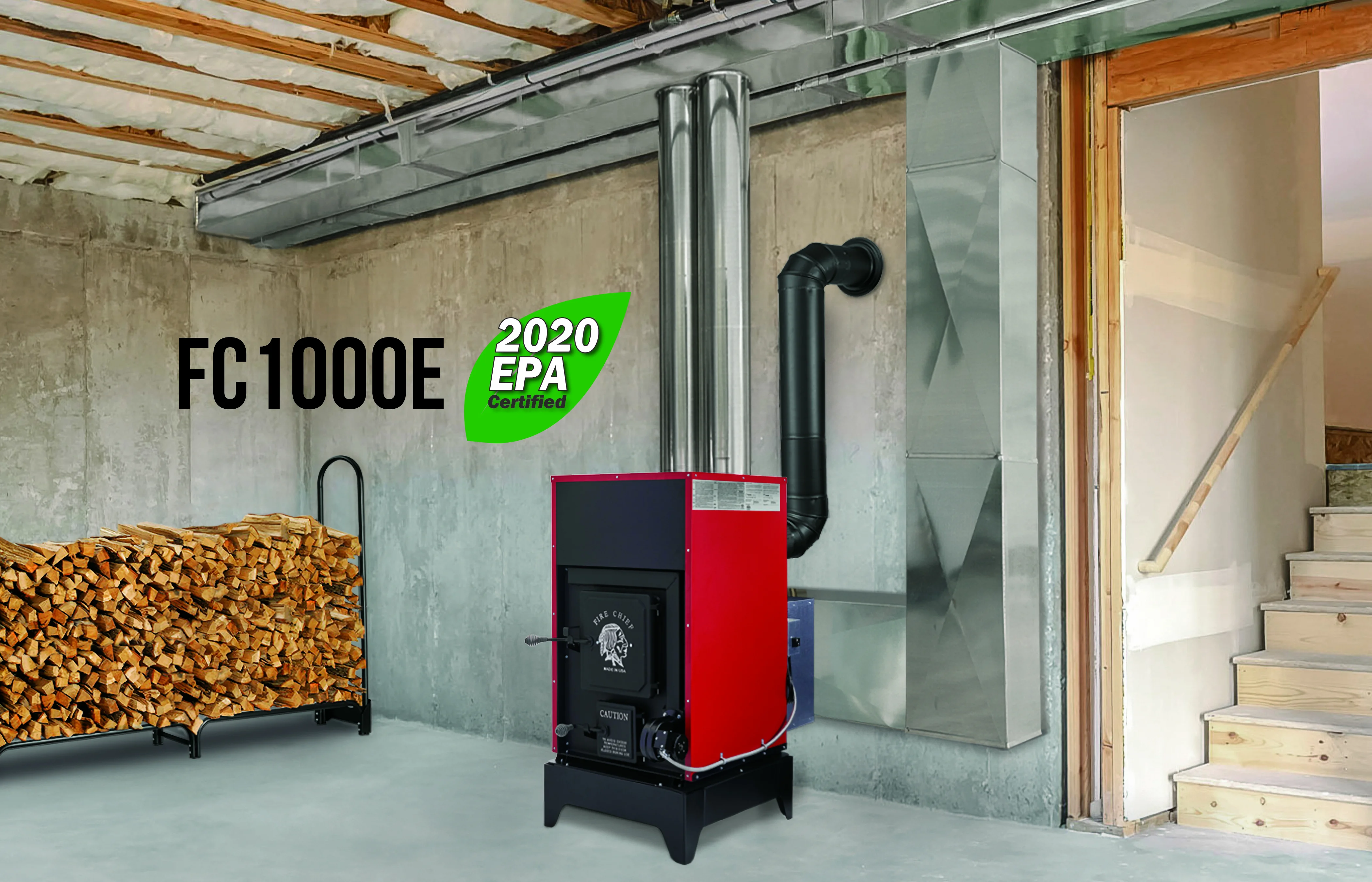 Poêle à bois cheminée 3 faces - FIREMATIC Vegas 14 kW