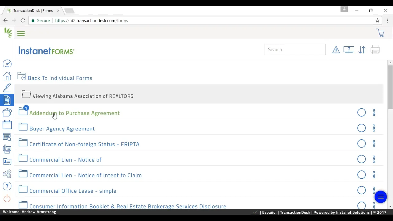 Accessing and Creating Individual Forms