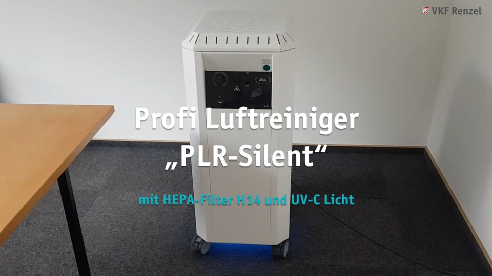 10-0537-7 Profi Luftreiniger „PLR-Silent“ mit HEPA-Filter H14 und UV-C Licht