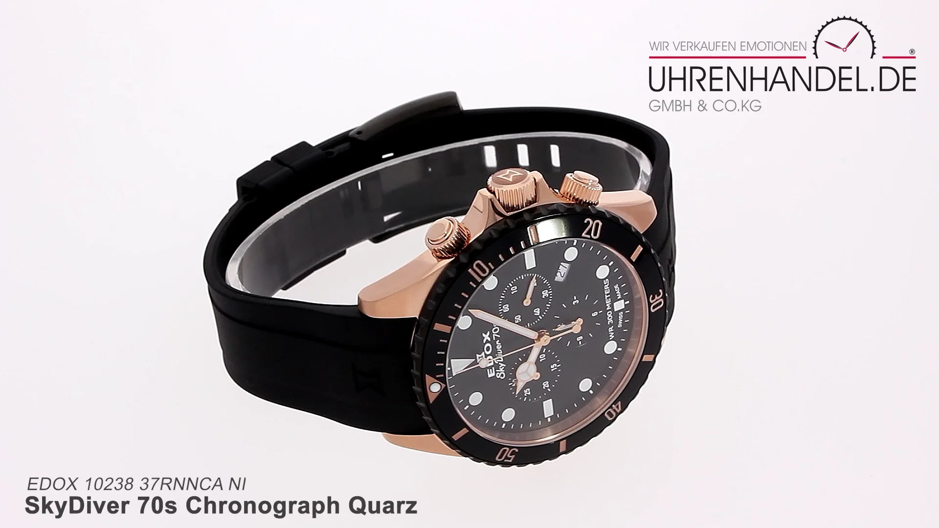 on EDOX 37RNNCA Datum 10238 Chronograph NI 70s Quarz SkyDiver Vimeo