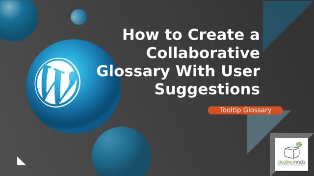 How to Create a Collaborative Glossary With User Suggestions