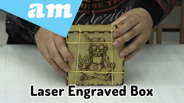 CNC Laser Machine Intricate Engraving and Laser Cut-out on Supawood with a Big Box Design