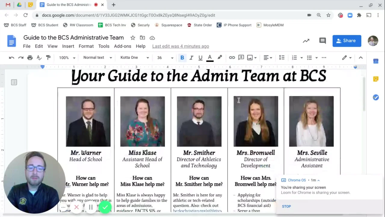 Communicating with Us_ Guide to the BCS Administrative Team on Vimeo