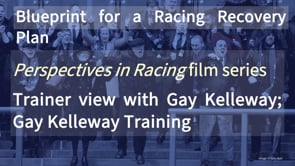 Thumbnail of Trainer view with Gay Kelleway; Gay Kelleway Racing