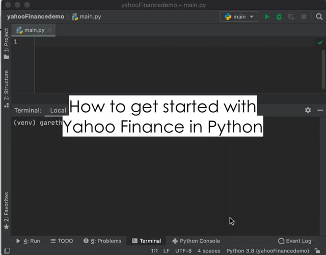 Python Tip: Getting started with Yahoo Finance in Python