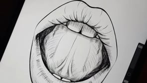Procreate Lips Stamp Brushes, a Brush Add-On by sundrameda (Thumbnail 8 of 8)