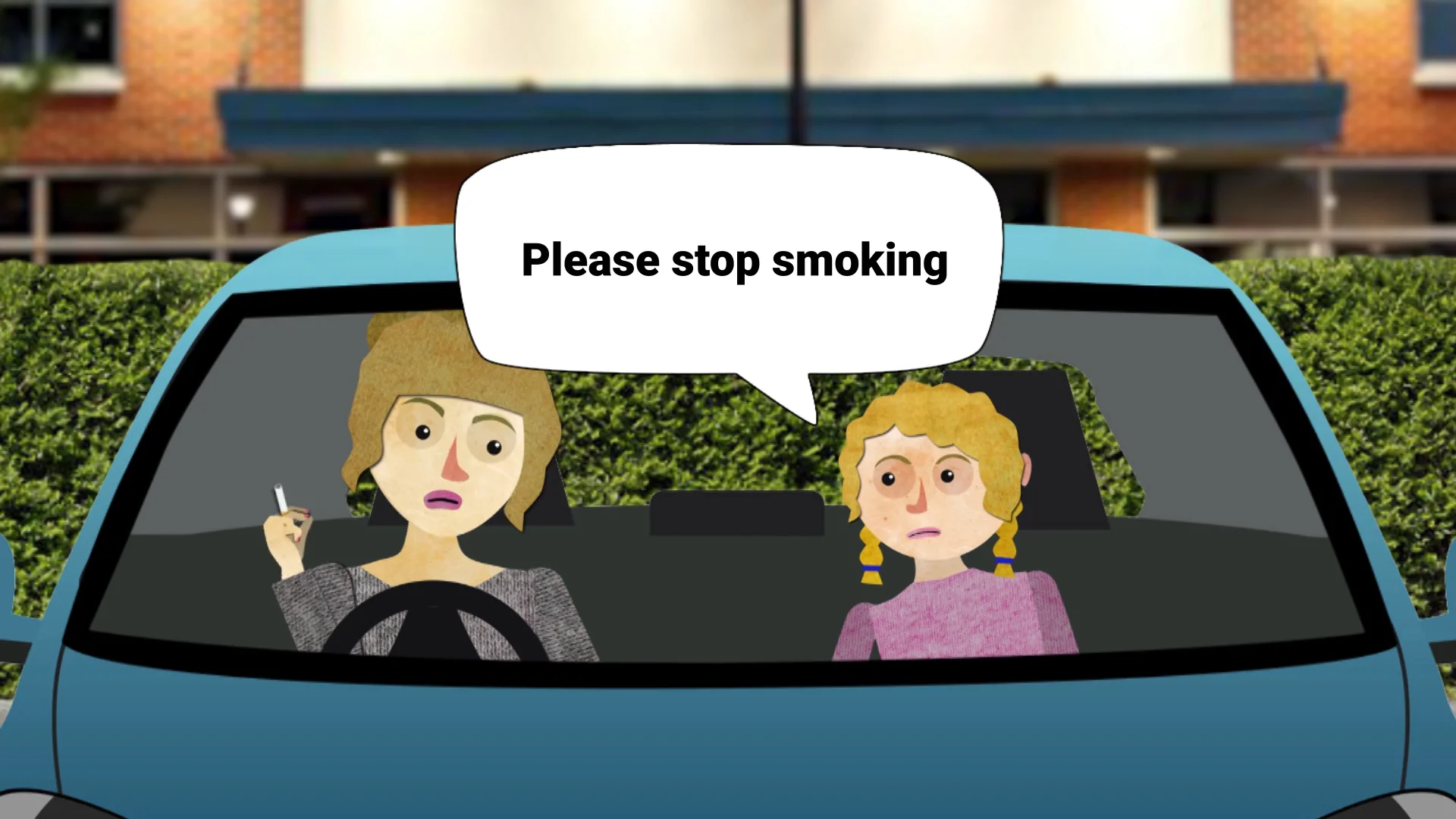 Be Kind To Yourself and To Others - Smoking Awareness Campaign - Animation 2 (Mum and daughter(娘))  