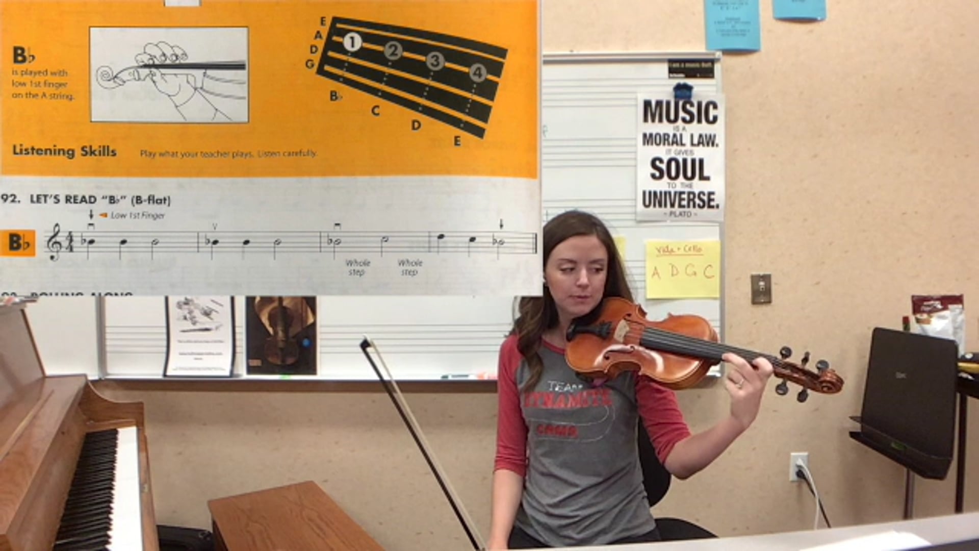 Playing Bb on Violin