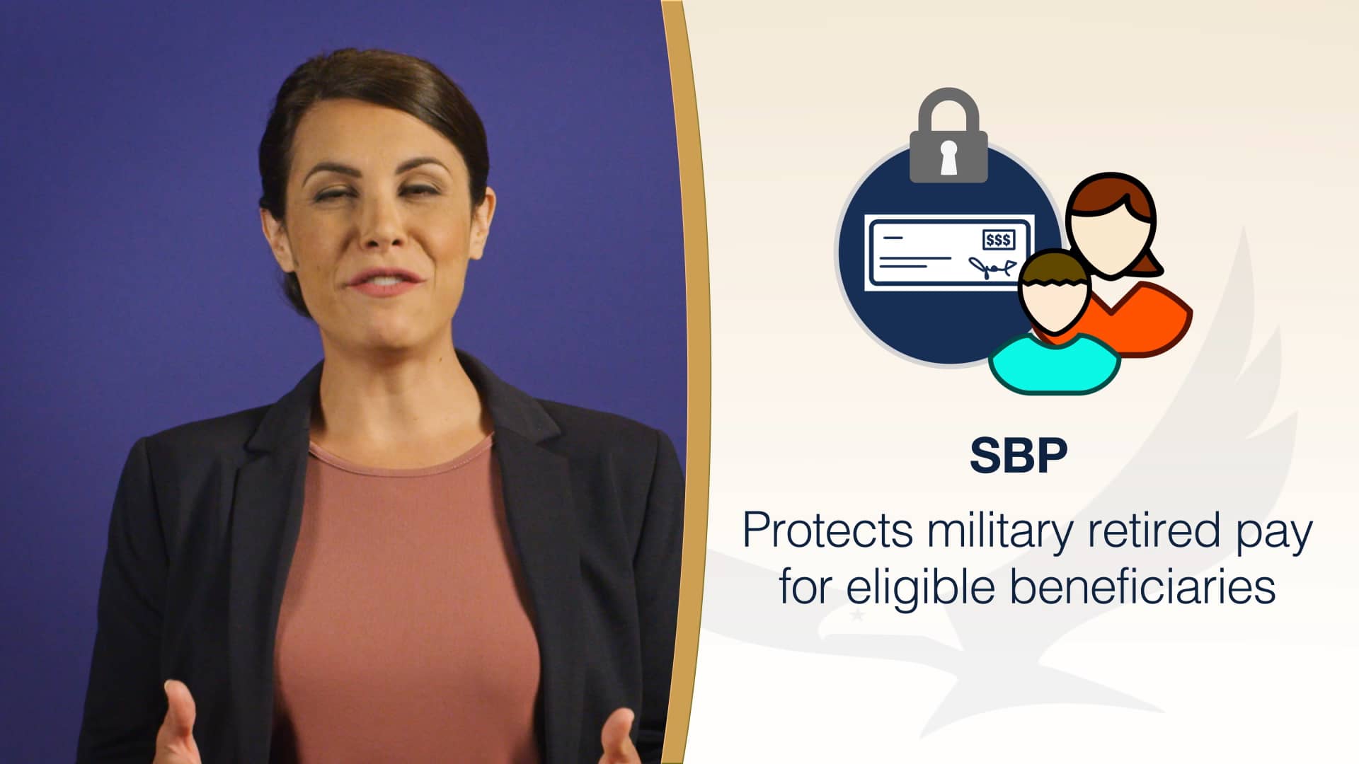 S03101 What is the Survivor Benefit Plan (SBP)_v4 on Vimeo