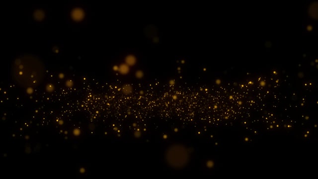 Golden Particles Sparkles Background Video