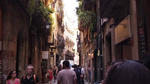 barcelona, street, people