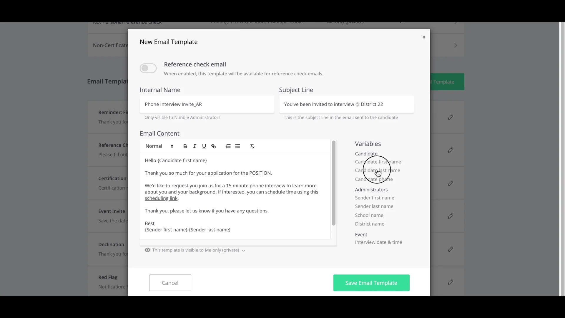 Email templates on Vimeo