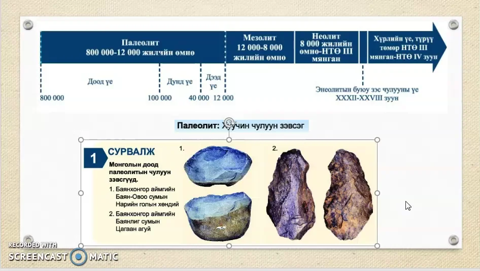 1 Монгол нутаг дахь эртний хүмүүсийн ул мөр