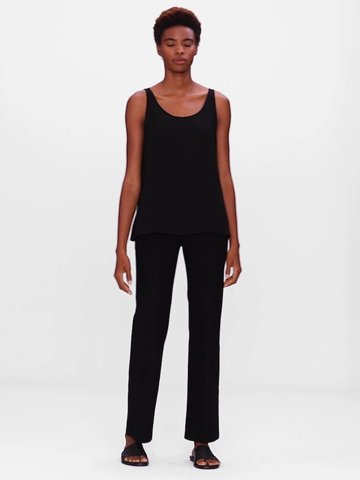 System Stretch Crepe Straight Pant