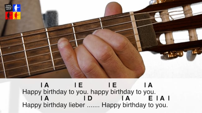 14 Tage Gitarre lernen - Happy birthday wir spielen im 3/4 Takt