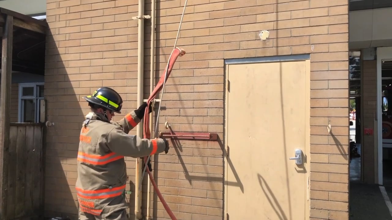 Hoisting an Uncharged Hose Line on Vimeo