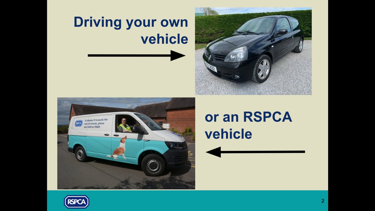 Driving for the RSPCA Explained
