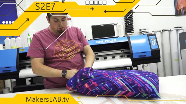 MakersLAB.TV S2E7 - Printing and Sewing Fully 100% Polyester Sublimation Fabric Pillowcases