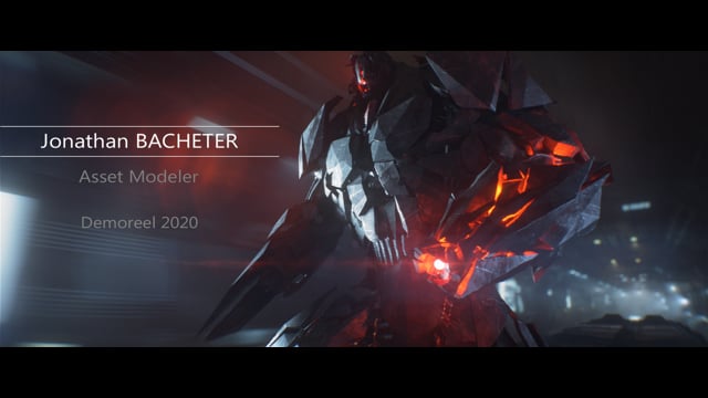 Jonathan BACHETER - Modeler - Demoreel 2020