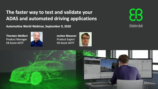 The faster way to test and validate your ADAS and automated driving applications