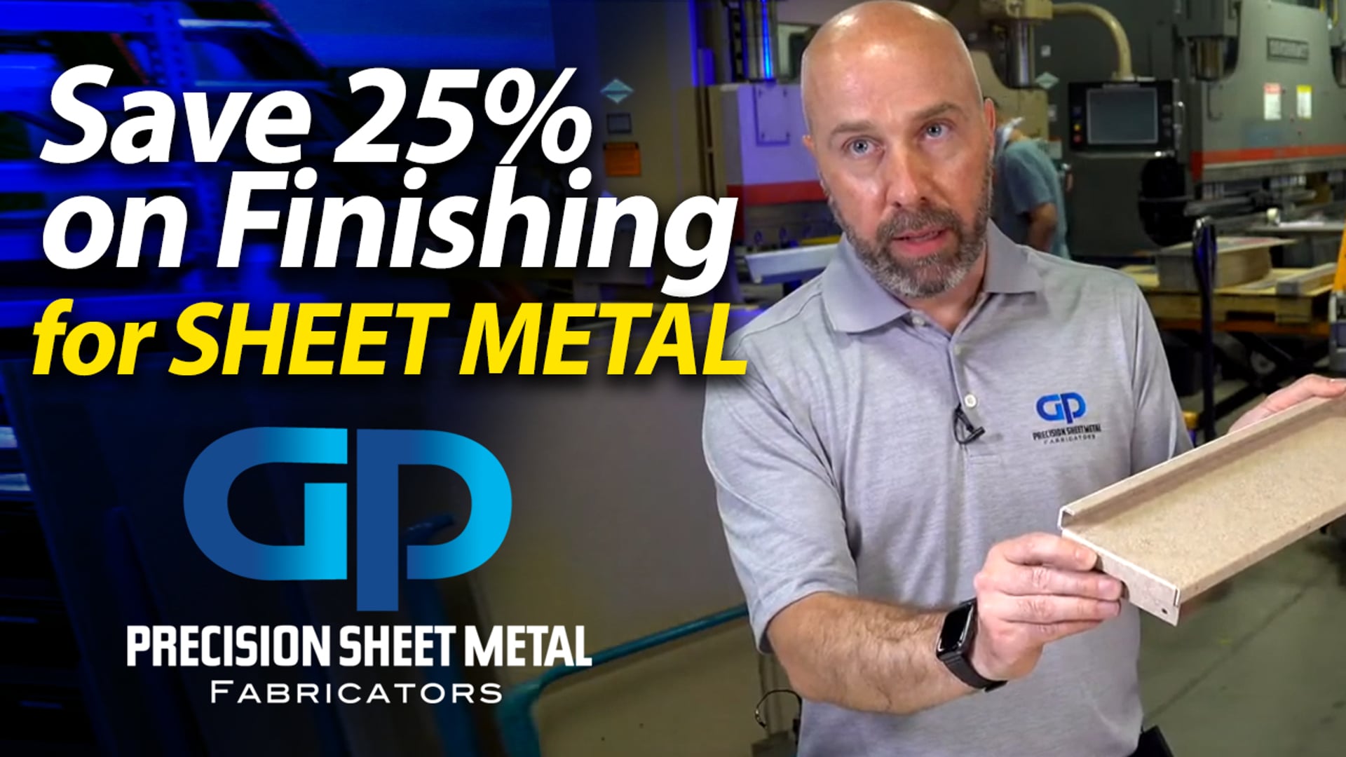 Pre-finished sheet metal forming