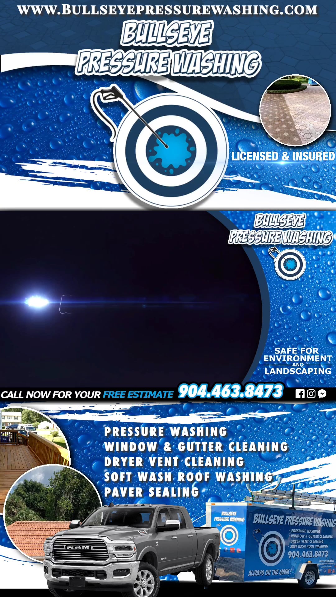 Bullseye Pressure Washing Motion Flyer 916 on Vimeo