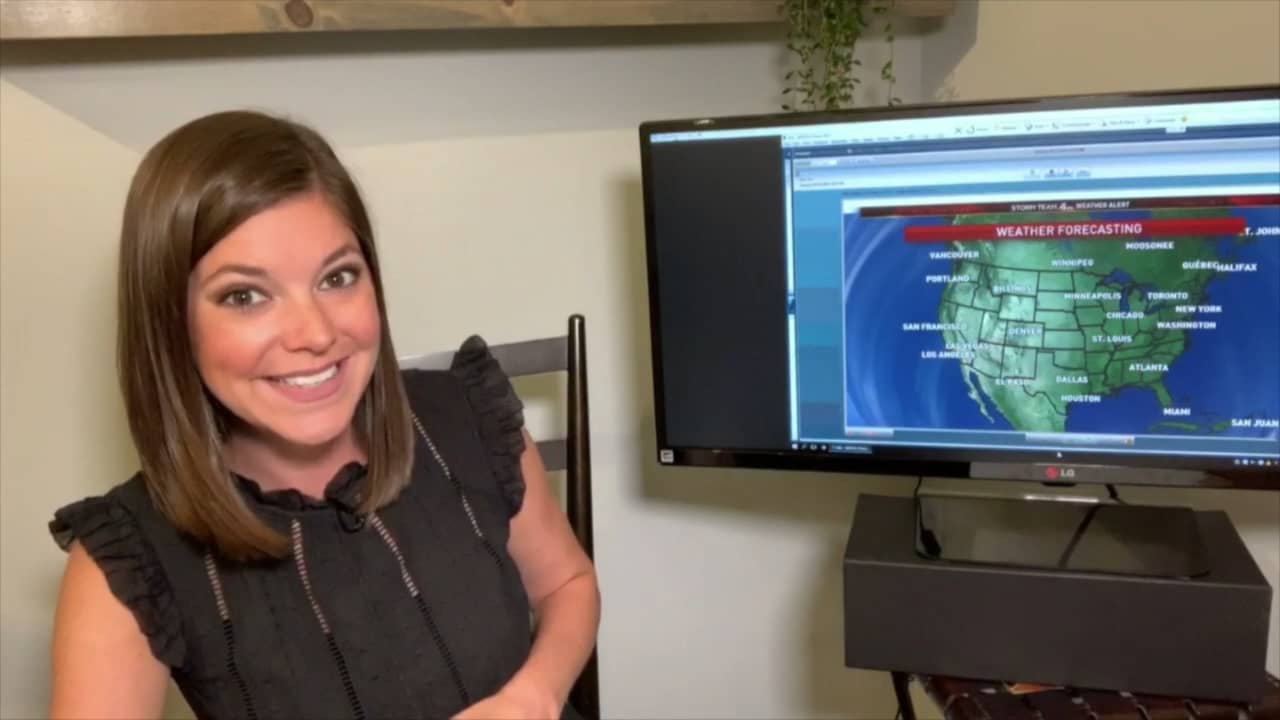 Meteorologist Amelia Draper Behind the Scenes Weather Forecasting