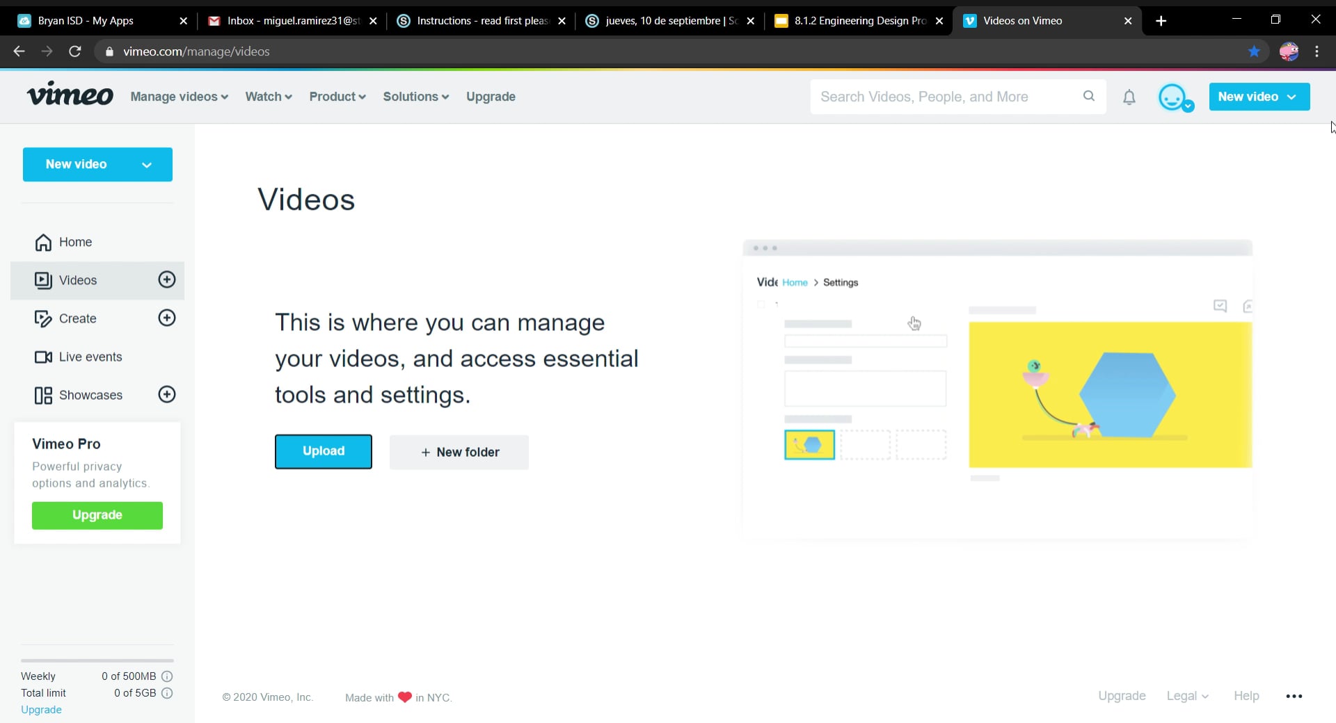 Videos on Vimeo - Google Chrome 2020-09-10 10-49-45 on Vimeo
