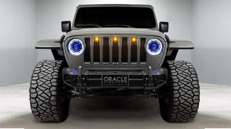 Grill lights deals for jeep wrangler