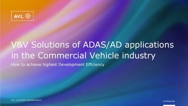 V&V solutions for ADAS/AD applications in the commercial vehicle industry – how to achieve highest development efficiency