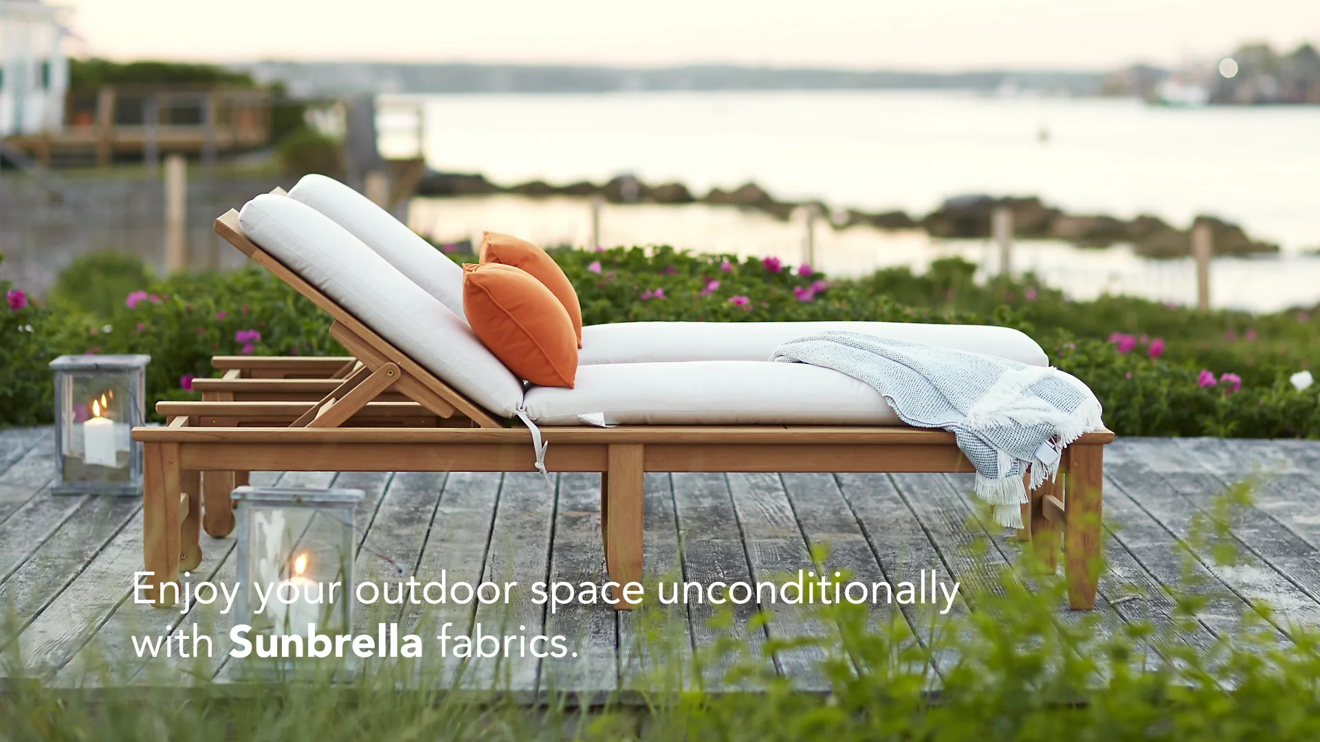 Sunbrella outdoor store chaise lounge