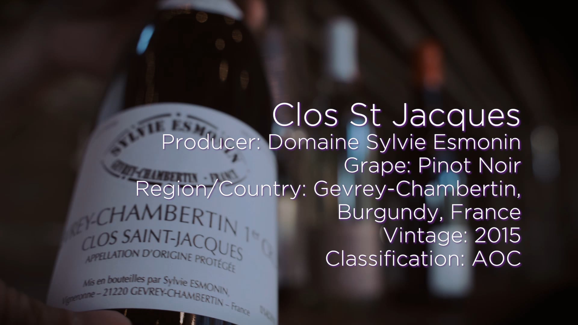 BEHIND THE LABEL: Clos Saint Jacques