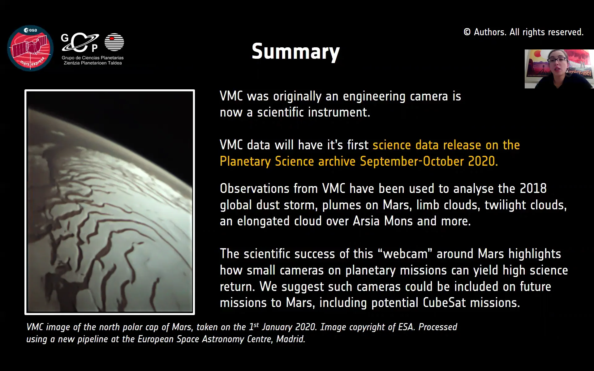 Mars from Mars Express VMC