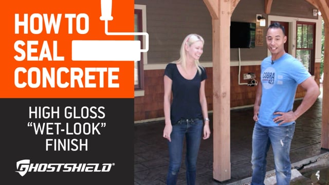 How To Seal Concrete: High-Gloss "Wet Look" Decorative Sealer