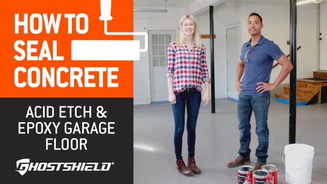 How To Seal Concrete: Acid-Etch and Epoxy Garage Floor