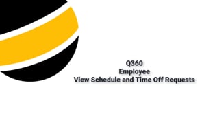Employee Find, View Time Off Requests and Schedule