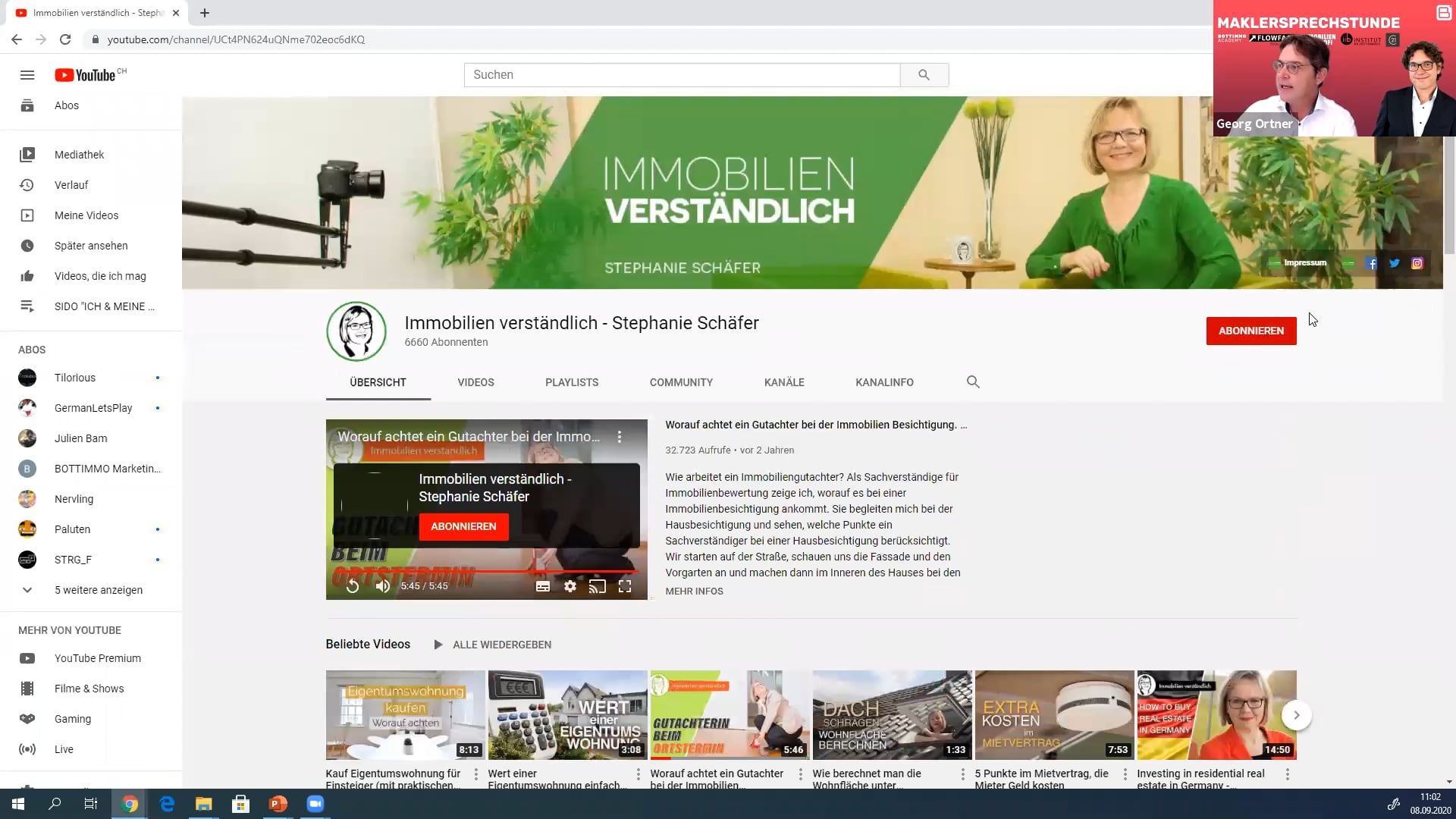 Der Makler und YouTube