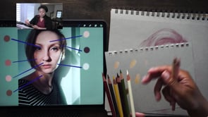 Picking Colors - Colored Pencil