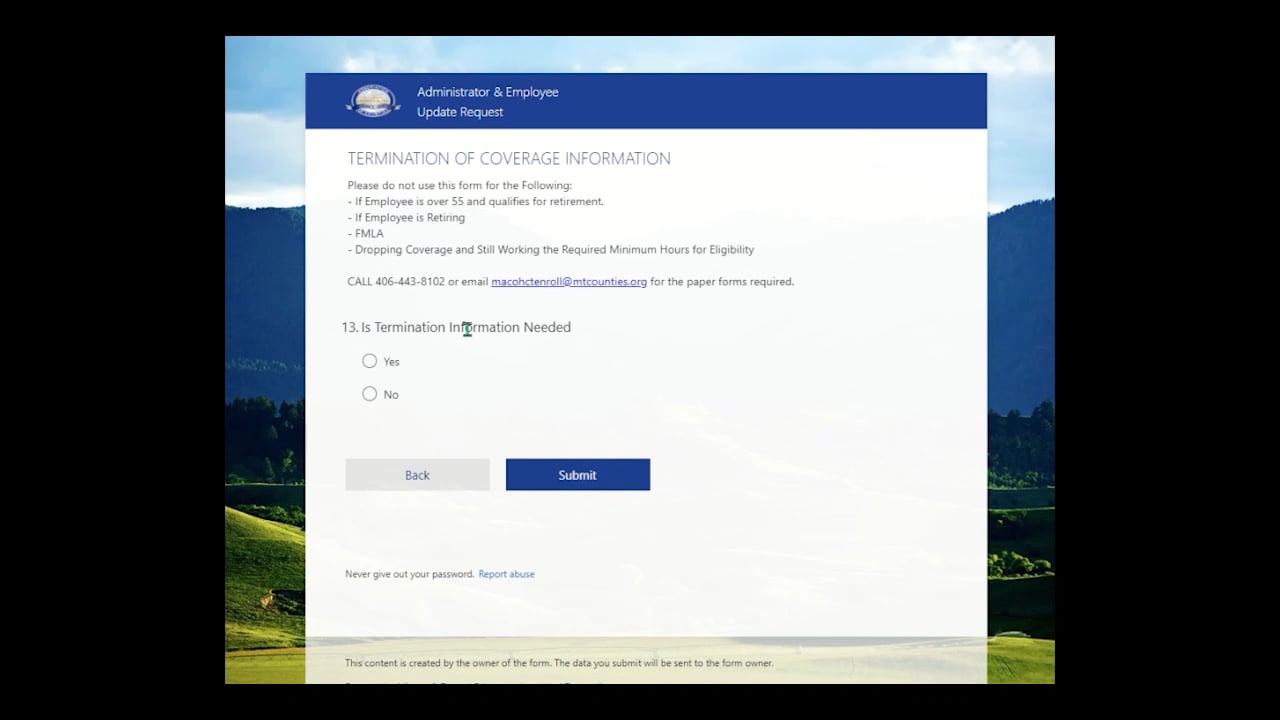 MACo Form Instructions - Terminations on Vimeo