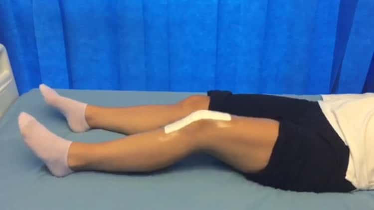 Leg lift with pillow under leg - Joint School on Vimeo