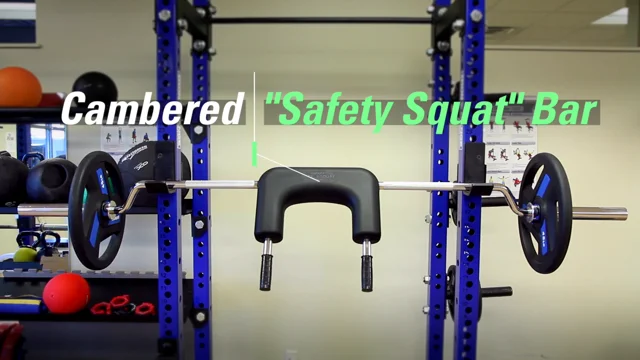 Cambered safety squat online bar