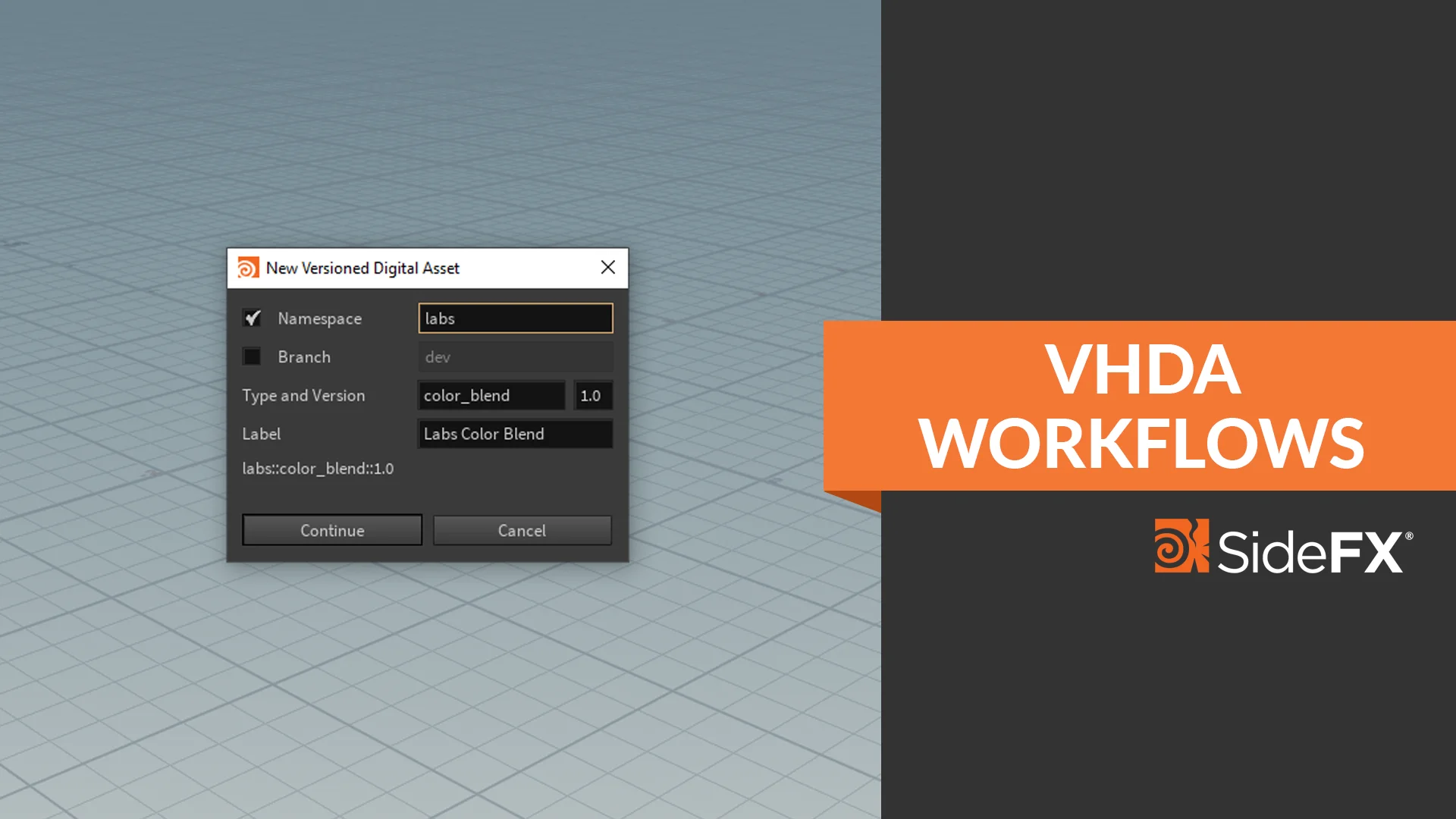 HDAバージョン管理をもっと簡単に！SideFX Labs「バージョン付きHDA