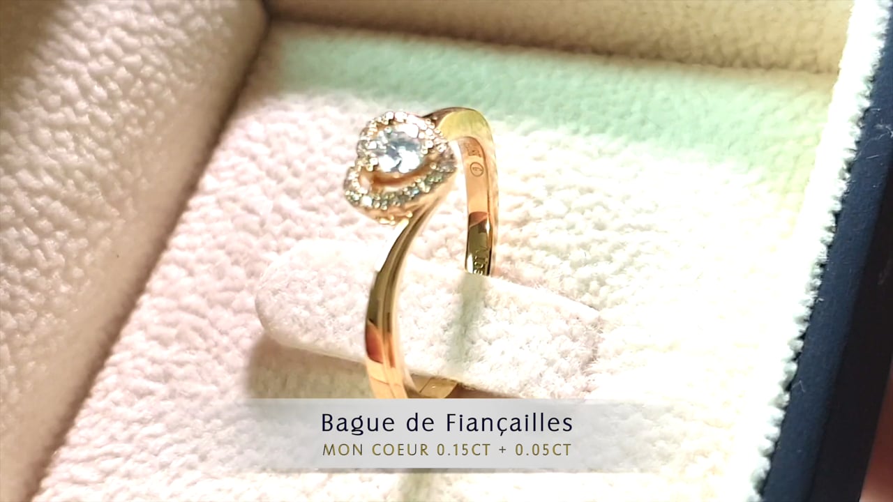 Alliance Solitaire Mon Coeur - Or Jaune & Diamants | Gemperles