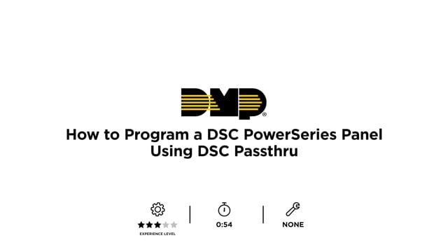 How to Program a DSC PowerSeries Panel Using DSC Passthru