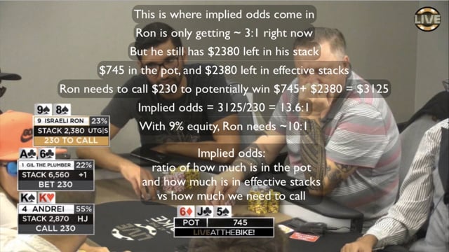 #18: Intro to advanced math: implied odds